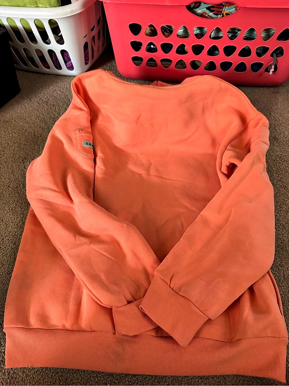 Comfrt Airplane Mode Travel Hoodie Orange Large